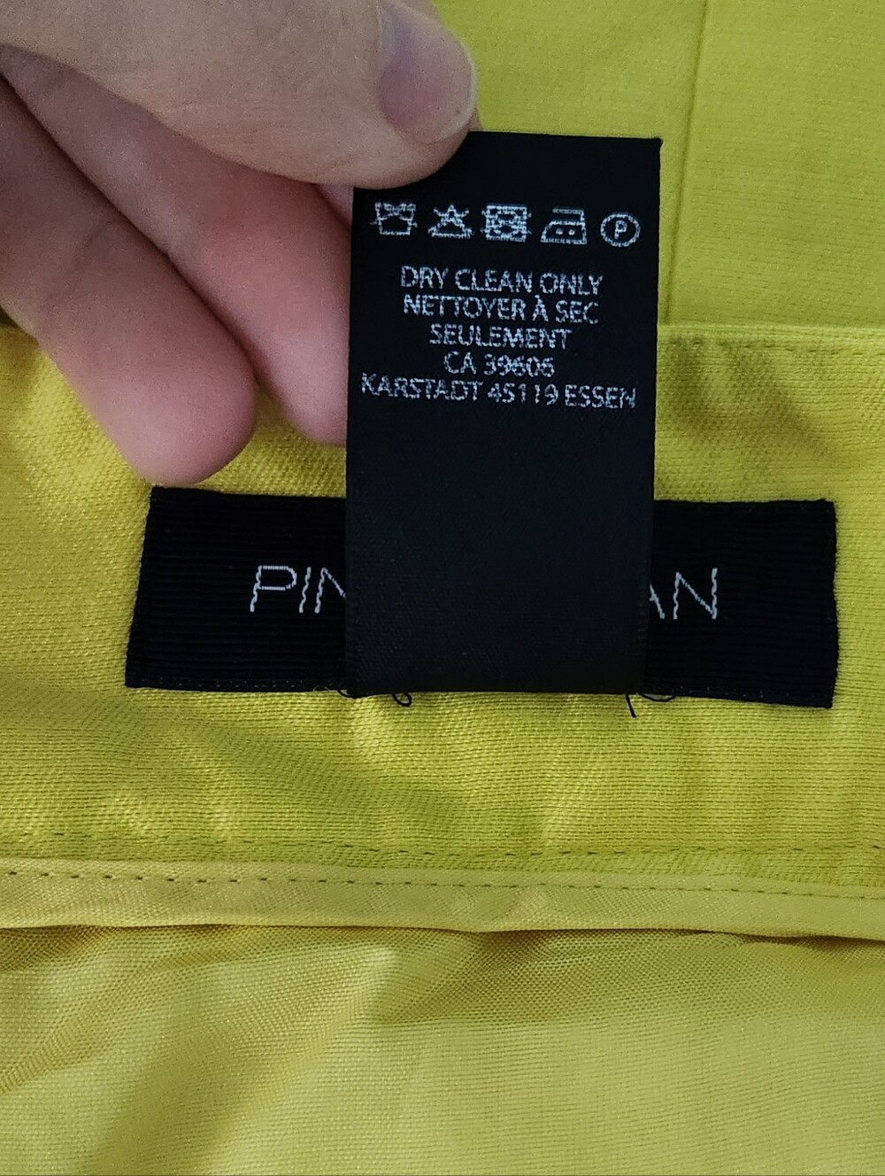 Pink Tartan Bright Yellow Button-Front Skirt - Picture 4 of 4